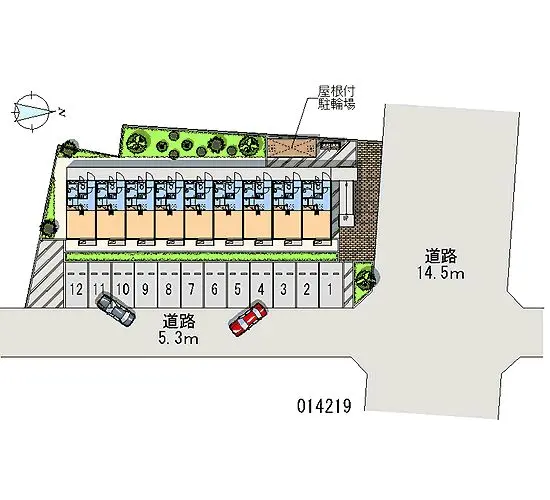 ★手数料０円★名古屋市西区稲生町字杁先　月極駐車場（LP）